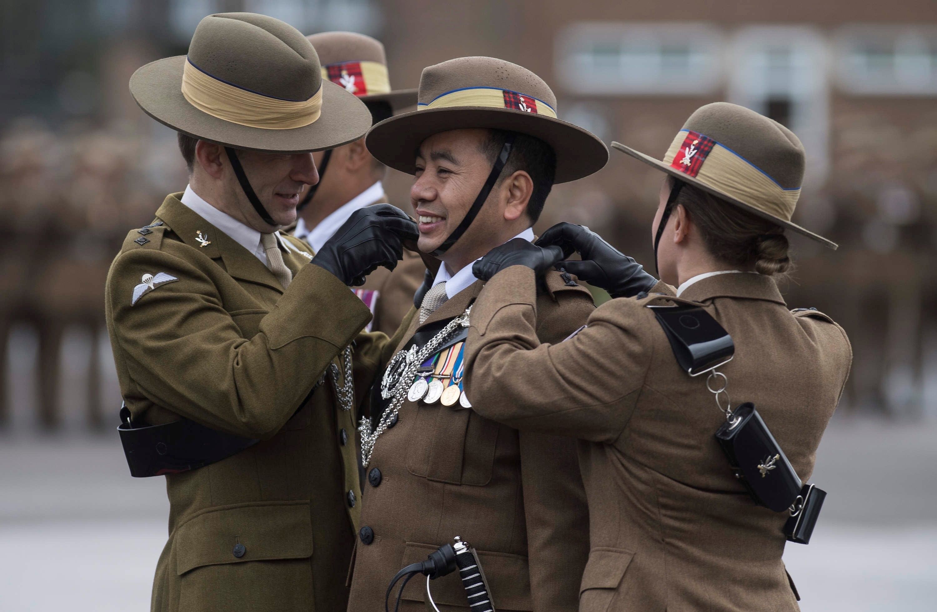 New Gurkha Soldiers Commissioned At Nuneaton
